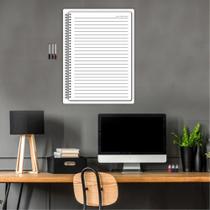 Quadro Planejamento Mensal Planner Tarefas Caderno 01 50 x 37,5cm Quadro Planejamento Mensal Planner Tarefas Caderno 01 50 x 37,5cm