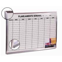 Quadro Planejamento semanal alumínio 60x90cm Cortiarte