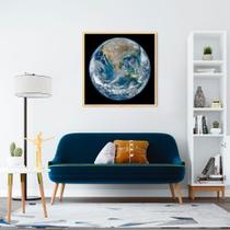 Quadro Planeta Terra 60x60 Caixa Marfim
