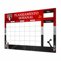 Quadro Planner Organizador Semanal Mensal São Paulo FC 60x40 Quadro Planner Organizador Semanal Mensal São Paulo FC 60x40