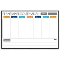 Quadro Planner Semanal LIGHT FIT 90X60CM Pacote com 2 Unidades Stalo