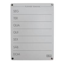 Quadro Planner Semanal Tilibra Acrílico Transparente 30X20CM com 4 Marcadores Quadro Planner Semanal Tilibra Acrílico Transparente 30X20CM com 4 Marcadores