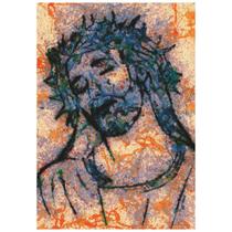Quadro Plaquinha Decorativa MDF Cristo Coroado - FR101 - OS ARCANJOS