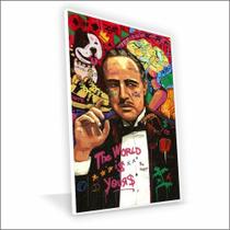 Quadro Poderoso Chefão Canvas Com Vidro Quadro Poderoso Chefão Canvas Com Vidro