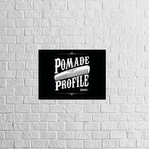 Quadro Pomade Profile 33x24cm - com vidro