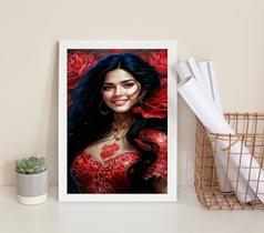 Quadro Pomba Gira Menina Do Cabaré 24x18cm