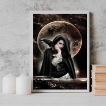 Quadro Pombagira Dama Da Noite 33x24cm - com vidro