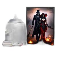 Quadro Pombagira E Exú 24X18Cm