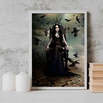 Quadro Pombagira Maria Quitéria 45x34cm - com vidro