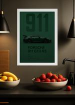 Quadro Porsche 911 GT3 RS Com vidro e Moldura Branca Tamanho:21cm x 30cm (A4) Quadro Porsche 911 GT3 RS Com vidro e Moldura Branca Tamanho:21cm x 30cm (A4)