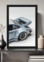 Quadro Porsche 911 Sport com Vidro e Moldura Preta Tam:A4 Quadro Porsche 911 Sport com Vidro e Moldura Preta Tam:A4