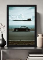 Quadro Porsche 911 SR-71 Blackbird Com Vidro e Moldura Preta Tamanho:21cm x 30cm (A4)
