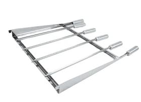 QUADRO PORTA ESPETOS p/ SUPORTE GRILL - 5939 cm - INOX 430 QUADRO PORTA ESPETOS p/ SUPORTE GRILL - 5939 cm - INOX 430