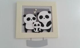 Quadro Porta Maternidade Panda