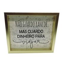 Quadro Porta Notas não Guardo Rancor Guardo Dinheiro para Viajar