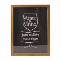 Quadro Porta Rolha Decorativo Impressão UV 32x22cm QV0018 Quadro Porta Rolha Decorativo Impressão UV 32x22cm QV0018