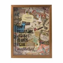 Quadro Porta Rolha Decorativo Impressão UV 42x32cm QV0003 Quadro Porta Rolha Decorativo Impressão UV 42x32cm QV0003