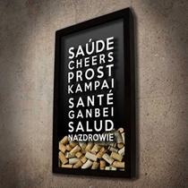 Quadro Porta Rolhas Brindes - Quadro Novo