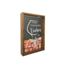 Quadro Porta Rolhas de Vinho Decoração Parede