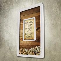 Quadro Porta Rolhas Duplo All you need is Love - Quadro Novo Quadro Porta Rolhas Duplo All you need is Love - Quadro Novo