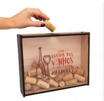 Quadro porta rolhas momento do vinho 37987