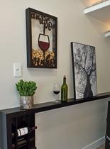 Quadro Porta Rolhas Vinho Adega Premium - Amor Por Vinho - 150 Rolhas 28 x 41