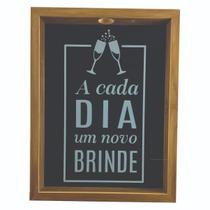 Quadro Porta Rolhas Vinho Espumante Champagne Grande 42x33cm