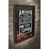 Quadro Porta Tampinhas Amigos trazem felicidade - Quadro Novo Quadro Porta Tampinhas Amigos trazem felicidade - Quadro Novo