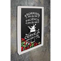 Quadro Porta Tampinhas Cerveja para todos os dias - Quadro Novo
