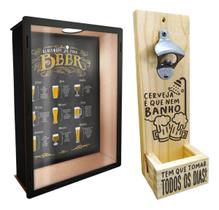 Quadro Porta Tampinhas Com Abridor De Garrafa De Parede Quadro Porta Tampinhas Com Abridor De Garrafa De Parede
