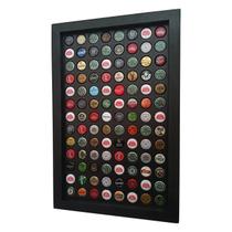 Quadro Porta Tampinhas De Cerveja Linha Black - 104 Unidades