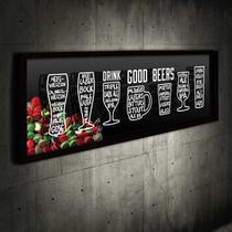 Quadro Porta Tampinhas Drink Good Beer - Quadro Novo Quadro Porta Tampinhas Drink Good Beer - Quadro Novo