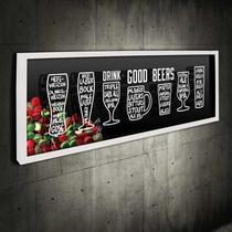 Quadro Porta Tampinhas Drink Good Beer - Quadro Novo Quadro Porta Tampinhas Drink Good Beer - Quadro Novo