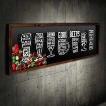 Quadro Porta Tampinhas Drink Good Beer - Quadro Novo Quadro Porta Tampinhas Drink Good Beer - Quadro Novo