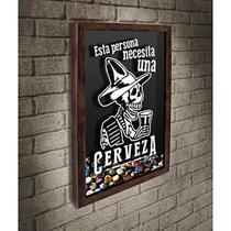 Quadro Porta Tampinhas Necesita Cerveza - Quadro Novo Quadro Porta Tampinhas Necesita Cerveza - Quadro Novo