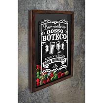 Quadro Porta Tampinhas Nosso Boteco- Quadro Novo Quadro Porta Tampinhas Nosso Boteco- Quadro Novo