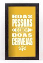 Quadro Porta Tampinhas Pequeno - Boas Pessoas 1148