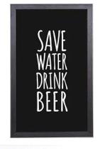 Quadro Porta Tampinhas Pequeno - Save Water Drink Beer 1007 Quadro Porta Tampinhas Pequeno - Save Water Drink Beer 1007