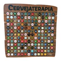 Quadro Porta Tampinhas Rustic - 150 - Cervejaterapia