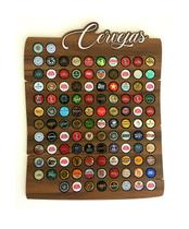 Quadro Porta Tampinhas Tampas de Cerveja - Linha Rustic -100 - Decoração