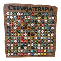 Quadro Porta Tampinhas Tampas de Cerveja - Rustic - 150 - Cervejaterapia