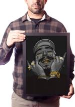 Quadro Post Malone Congratulations Rapper Arte