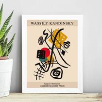 Quadro Poster Abstrato Kandinsky 45X34Cm Quadro Poster Abstrato Kandinsky 45X34Cm