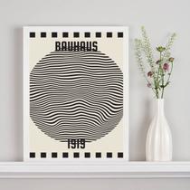 Quadro Poster Bauhaus - Bola Ondas 45x34cm Quadro Poster Bauhaus - Bola Ondas 45x34cm