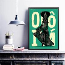 Quadro Poster Candomblé Iemanjá 45x34cm Quadro Poster Candomblé Iemanjá 45x34cm
