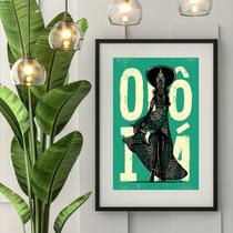 Quadro Poster Candomblé Iemanjá - 60x48cm Quadro Poster Candomblé Iemanjá - 60x48cm