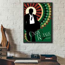 Quadro Poster Casino Royale 33x24cm - com vidro Quadro Poster Casino Royale 33x24cm - com vidro