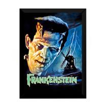 Quadro Poster Decorativo Arte Frankenstein Retro 42x29cm