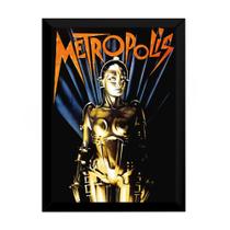 Quadro Poster Decorativo Filme Retro Metropolis Arte 42x29c
