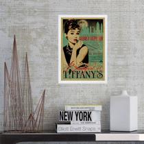 Quadro Poster Do Filme Breakfast At Tiffany's 45x34cm Quadro Poster Do Filme Breakfast At Tiffany's 45x34cm